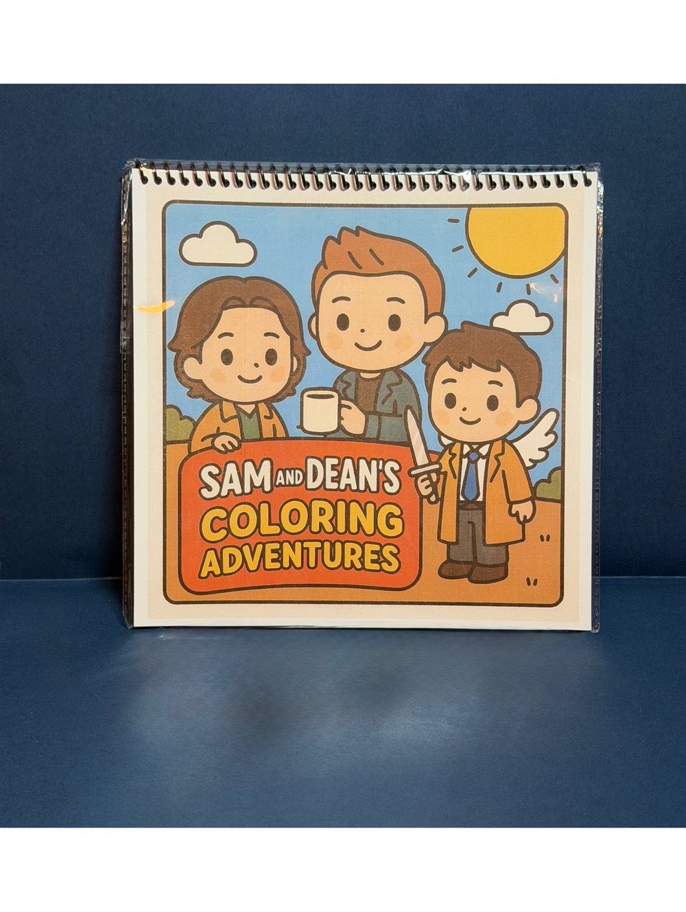 Sam and Deans Coloring adventures coloring book. Still sealed. Never opened.